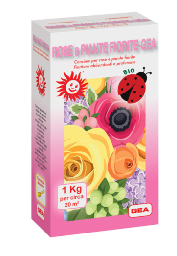 ROSE e PIANTE FIORITE GEA concime per rose e piante fiorite